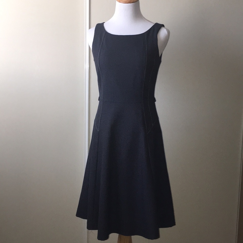 Next Fit & Flare Denim-Look Dress in Size 0